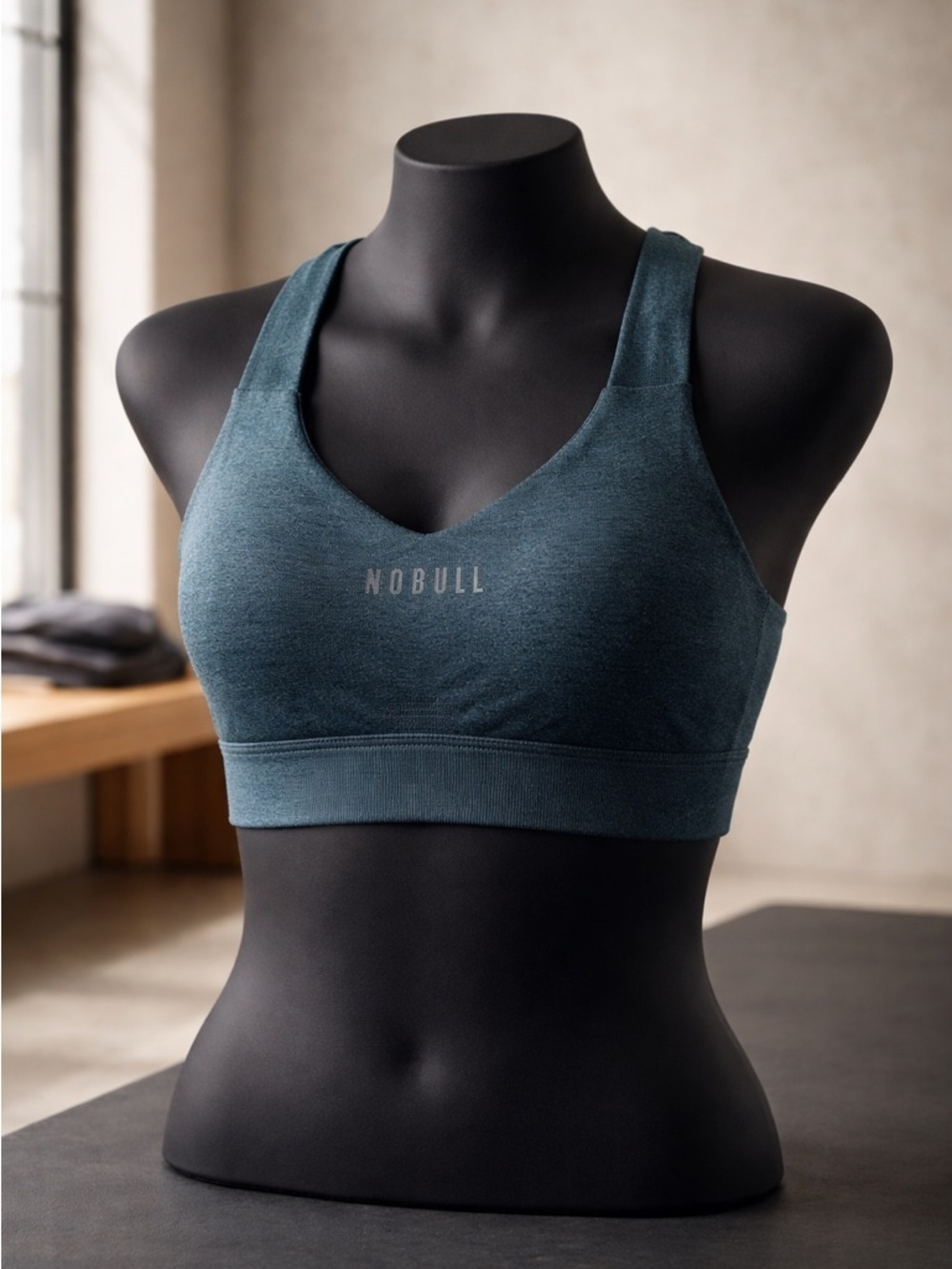 NWT NOBULL Women’s Heather Green PACE Sports Bra CrossFit- Size XS